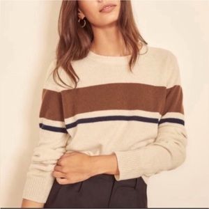 Reformation Cream Crew Neck Sweater